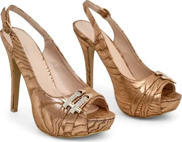 Resti Resti Women's backless pumps with decorative pattern Magiga