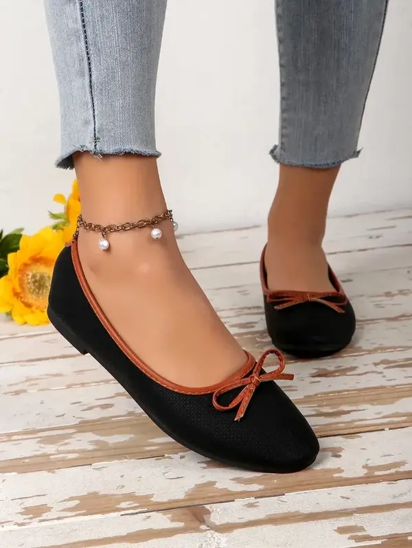 Resti Resti Women's ballet flats with glitter and a bow Aramie