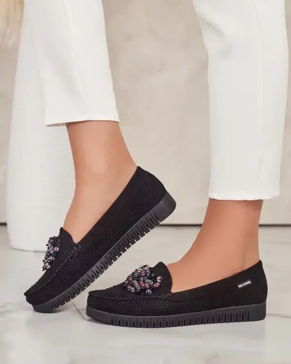 Resti Resti Women's beaded openwork moccasins Namis