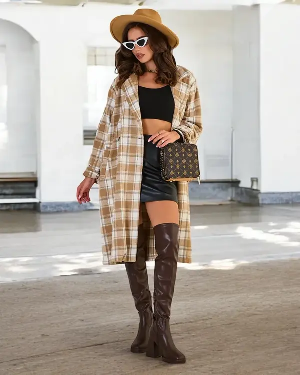 Resti Resti Women's checkered coat