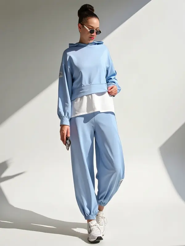 Resti Resti Women's cotton set with a shirt insert