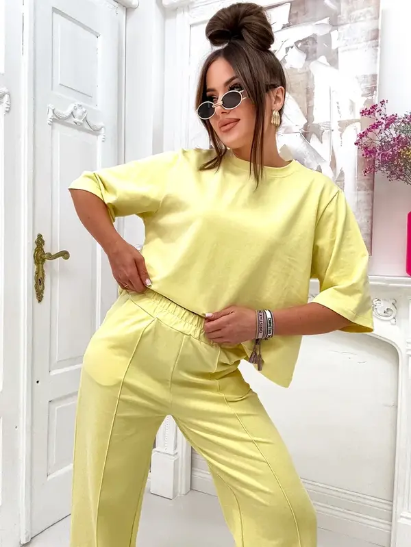 Resti Resti Women's cotton set with wide pants