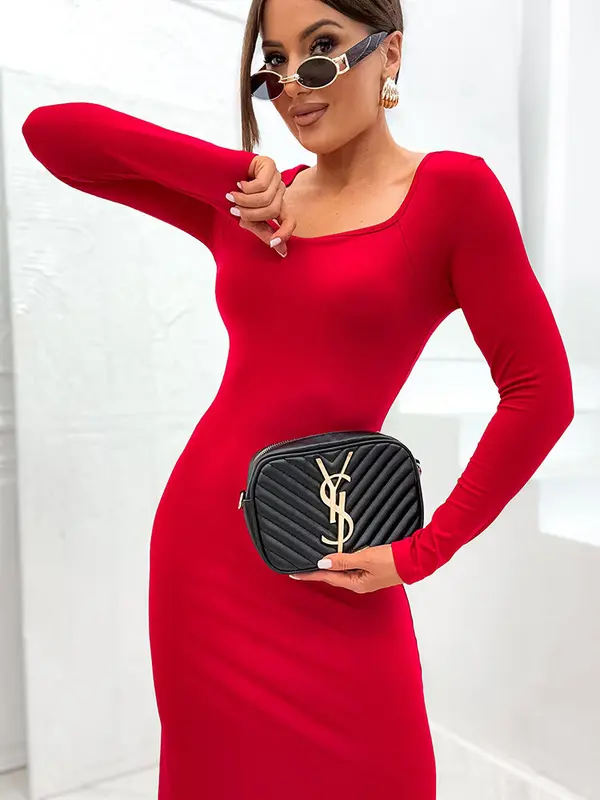 Resti Resti Women's eco leather midi skirt