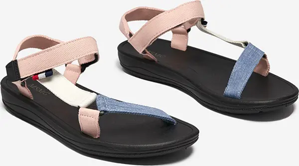 Resti Resti Women's fabric sandals in pink Ojo