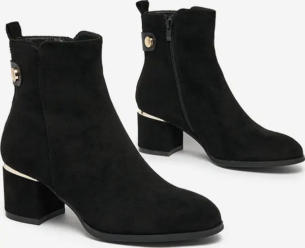 Resti Resti Women's low stiletto boots in black Dogdas
