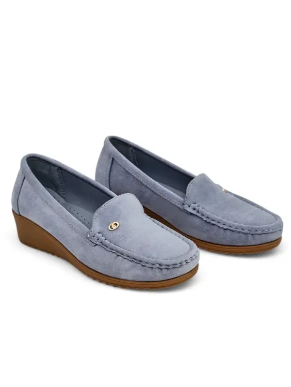 Resti Resti Women's low wedge moccasin shoes Lepolt