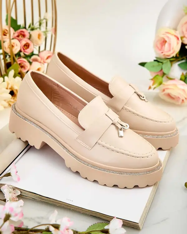 Resti Resti Women's moccasins with zircons Ali
