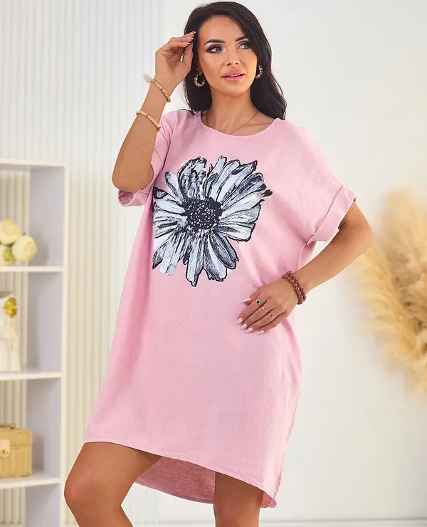 Resti Resti Women's oversize dress with flower