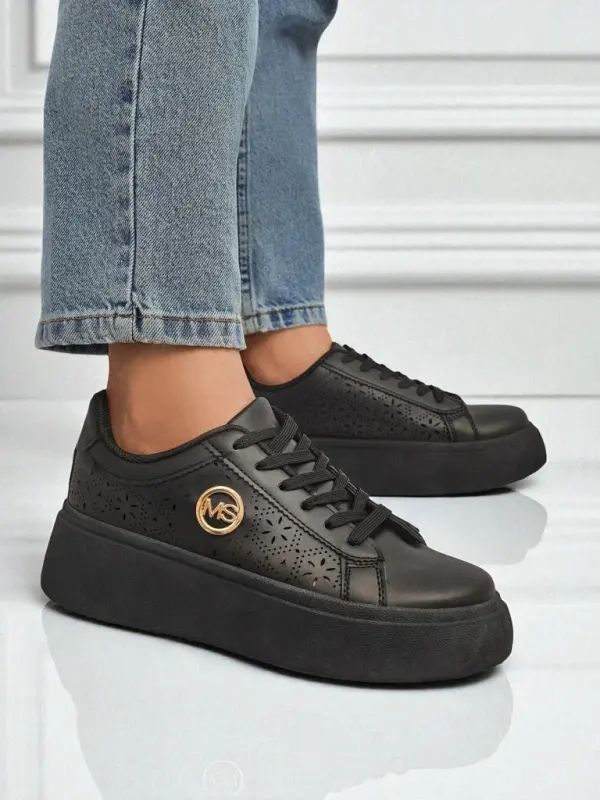 Resti Resti Women's Perseida platform sneakers black eco-leather