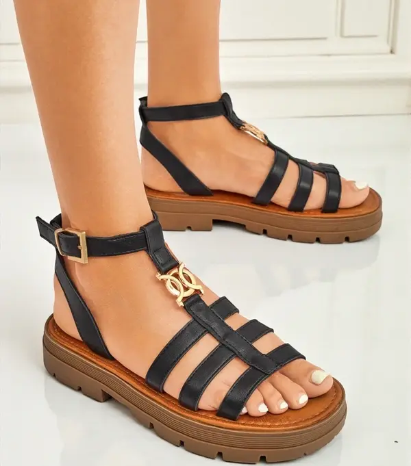 Resti Resti Women's Roman Sandals Golden Livia