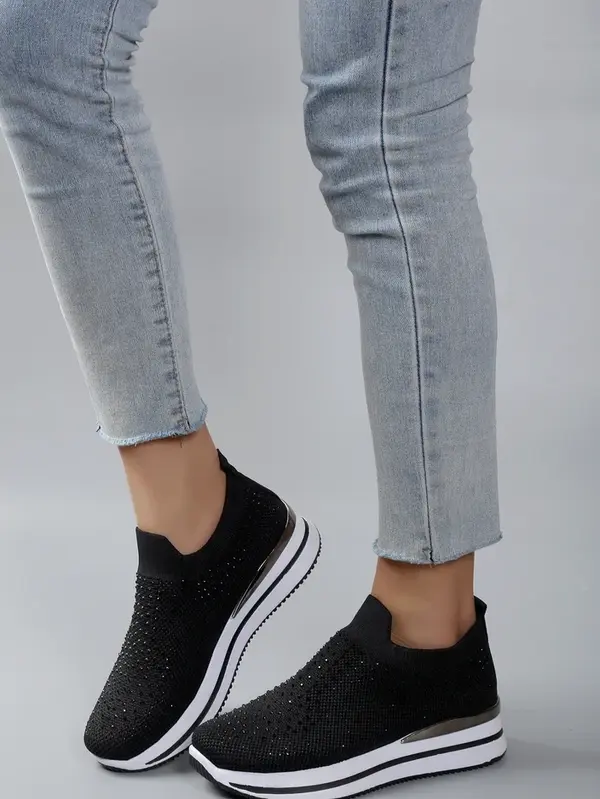 Resti Resti Women's sports slip-on shoes with rhinestones Ceromie