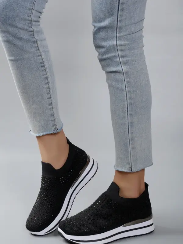 Resti Resti Women's sports slip-on shoes with rhinestones Ceromie