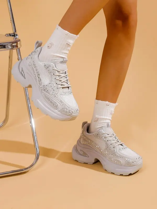 Resti Resti Women's sports sneakers with rhinestones Bloss