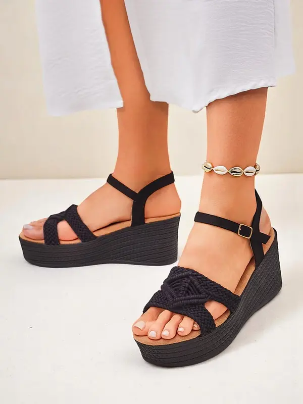Resti Resti Women's wedge sandals braided Sunny Day