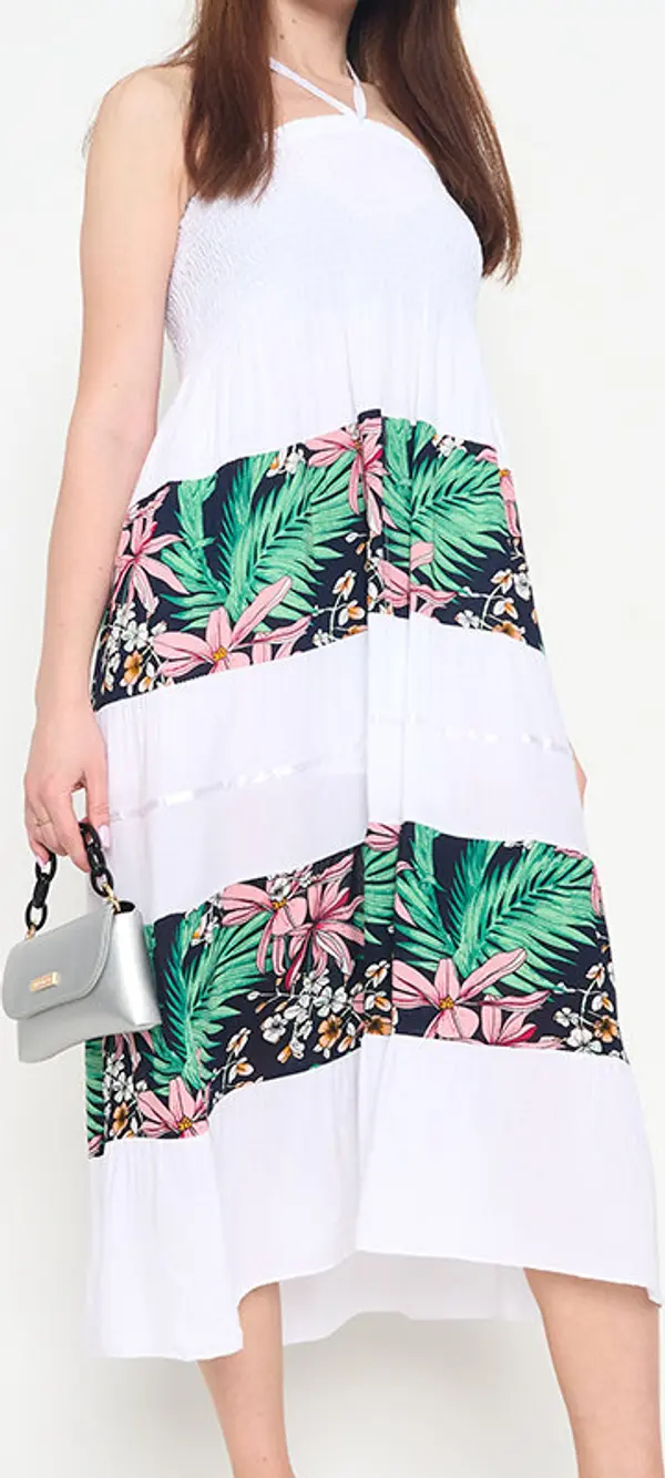 Resti Resti Women's white floral midi dress - Clothing