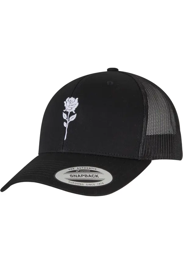 Mister Tee Ретро шапка с черна роза