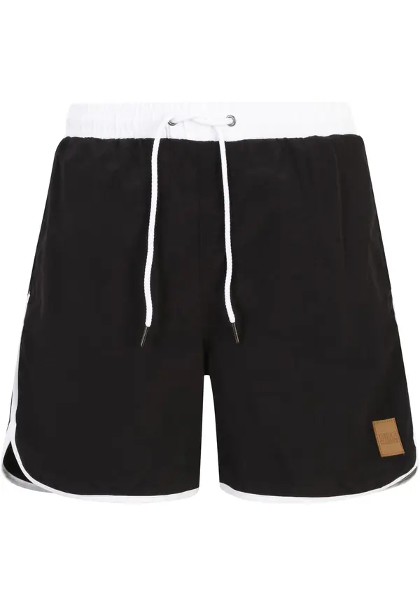 Urban Classics Retro swimsuit blk/wht