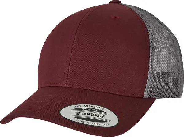 Flexfit Retro Trucker 2-Tone maroon/grey