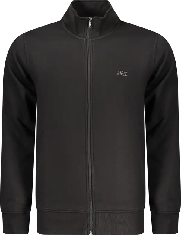 Rifle RIFLE MEN'S BLACK ZIP-UP SWEATSHIRT