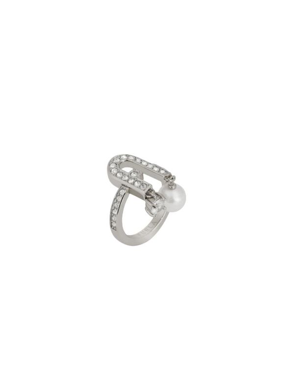 Furla Ring - FURLA ARCH PEARL RING silver