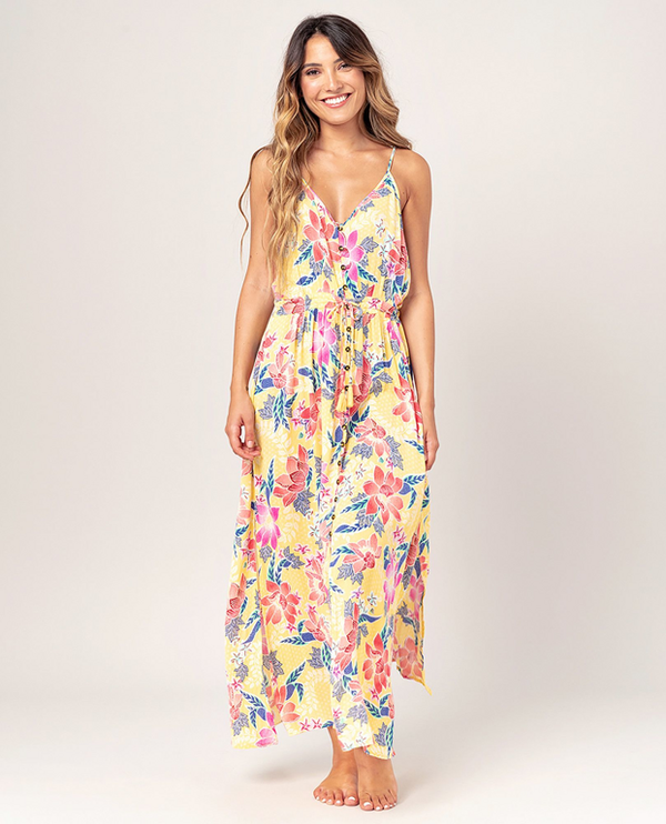 Rip Curl Rip Curl рокля STILL IN PARADISE Ярко жълто