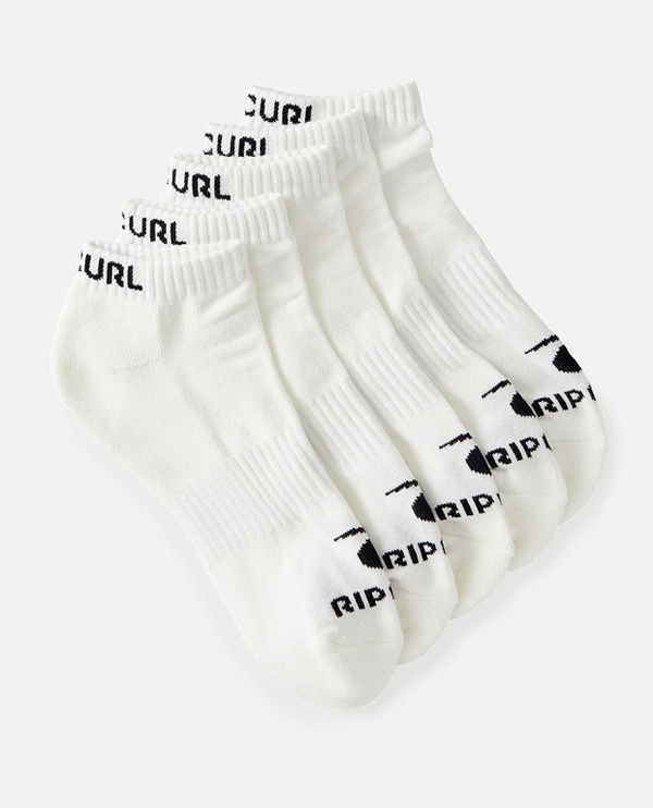 Rip Curl Rip Curl Socks BRAND ANKLE SOCK 5-PK White