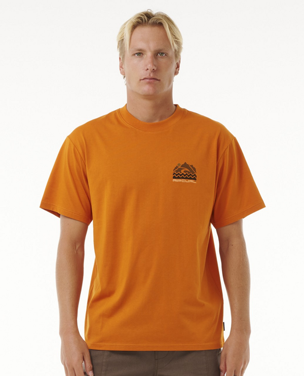 Rip Curl Rip Curl VAPORCOOL SEARCH TREK TEE Orange Amber T-shirt