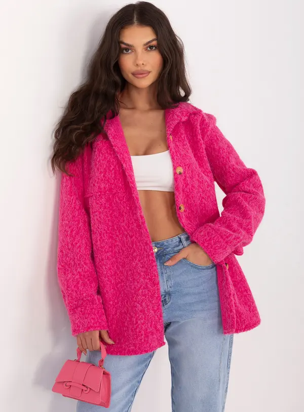 RUE PARIS Риза с фуксия и джобове