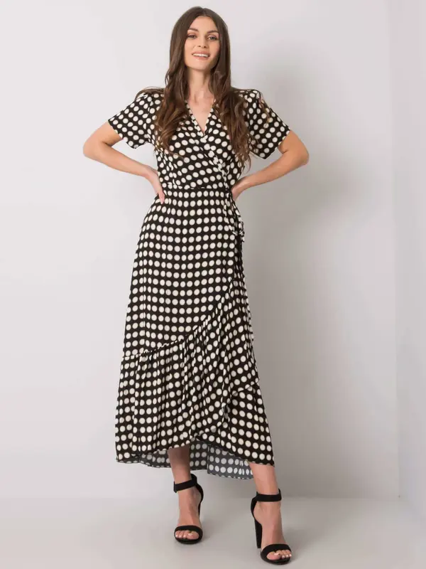 Yups Рокля черна Yups awd5679. R21