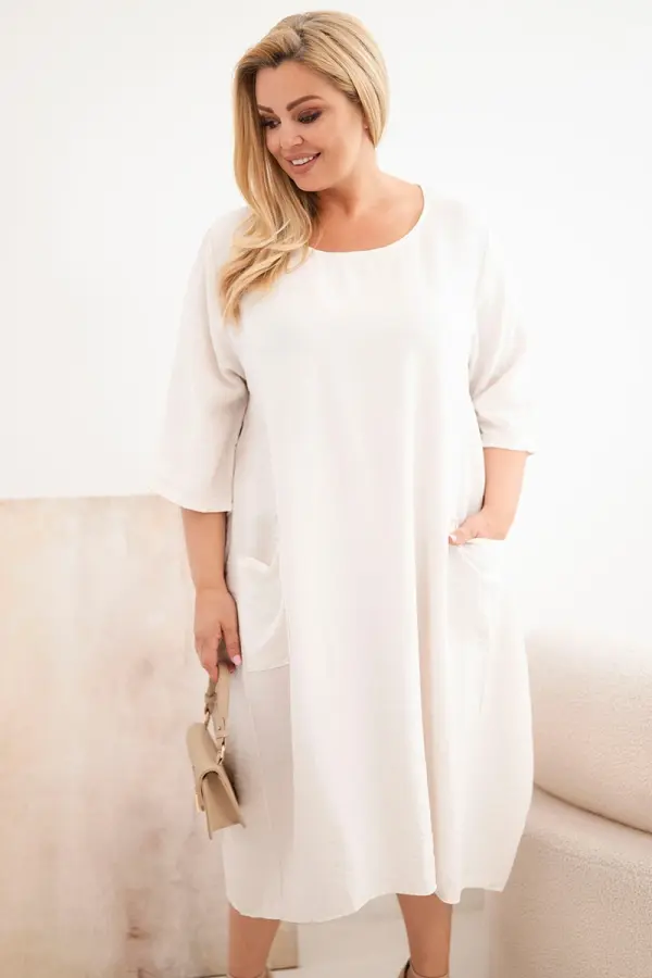 Kesi Włoski Рокля Kesi plus size с джобове