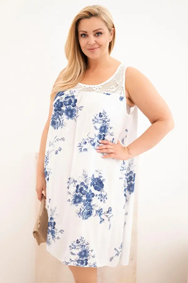 Kesi Włoski Рокля plus size Kesi Włoski с дантелен топ