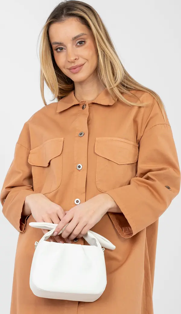 RUE PARIS Рокля-риза в тъмнооранжево