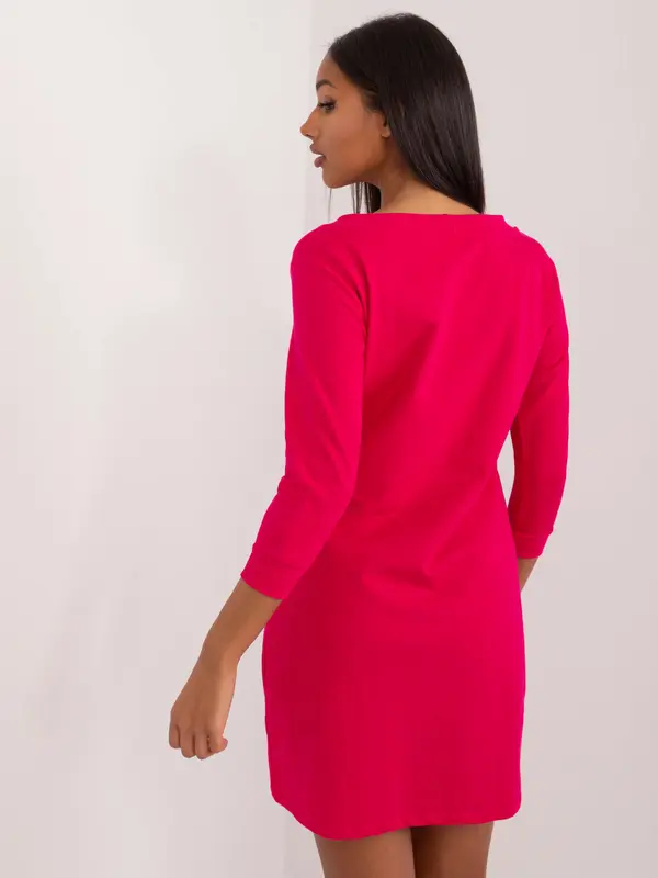 RUE PARIS Рокля с фуксия и суитчър RUE PARIS