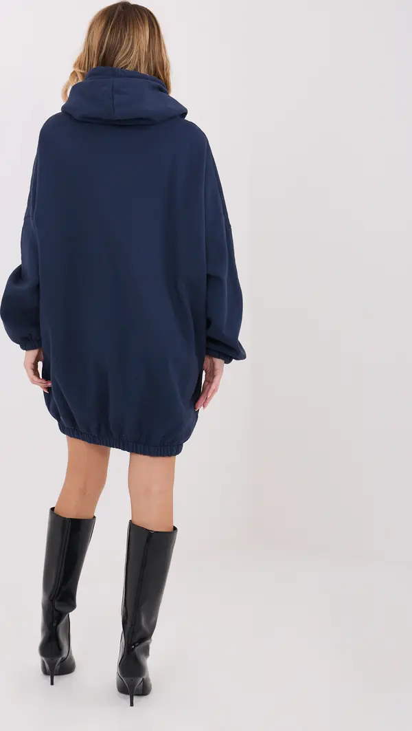 Factory Price Рокля тип суитшърт в тъмносиньо