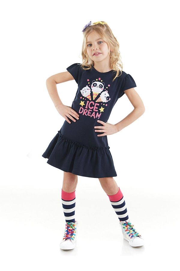 Denokids Рокля за момичета Denokids CFF-23Y1-001/Navy blue