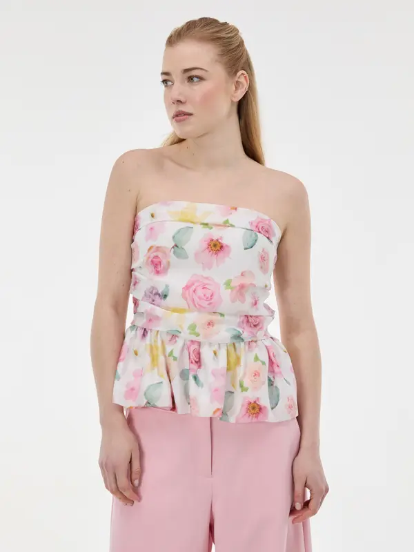 Orsay Розов дамски топ без презрамки ORSAY