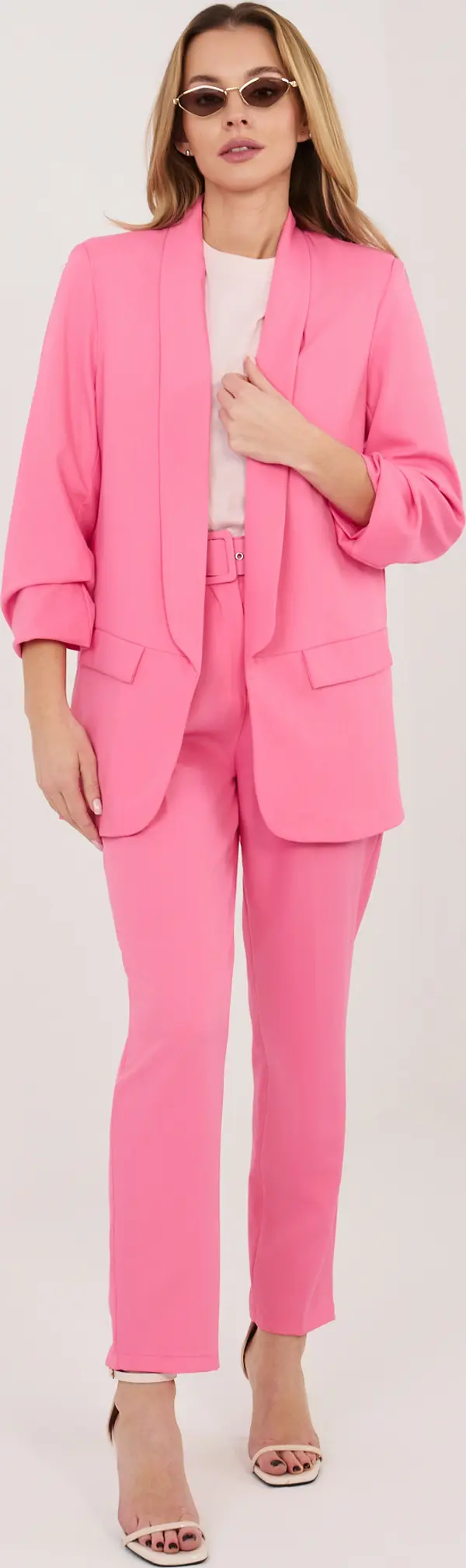 RUE PARIS Розов комплект с панталон