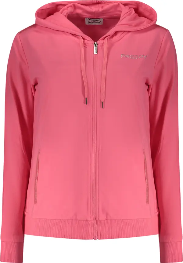 FREDDY Розов суичър с цип Фреди