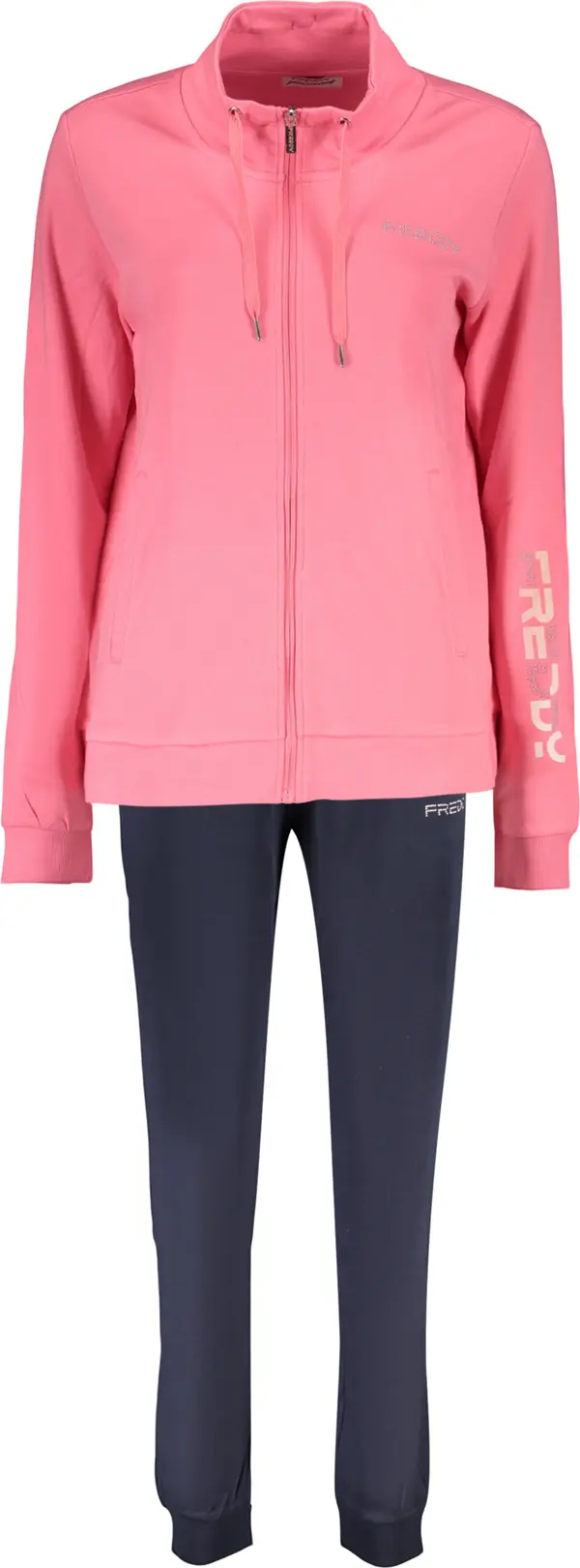 FREDDY Розов суичър с цип Фреди