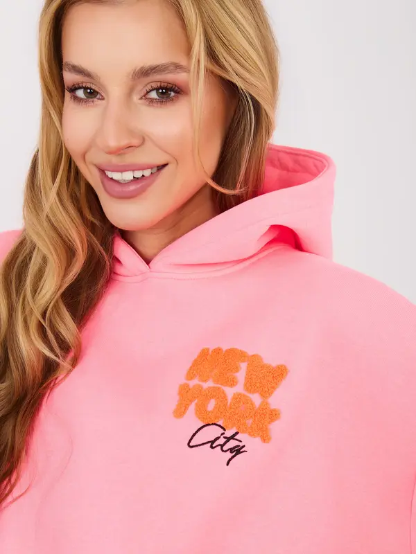 Factory Price Розов суичър с качулка New York City