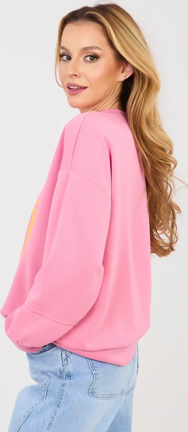 RUE PARIS Розов суичър с качулка