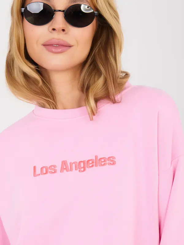 Factory Price Розов суитшърт „Лос Анджелис“