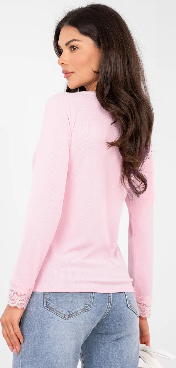 Factory Price Розова блуза с дълъг ръкав