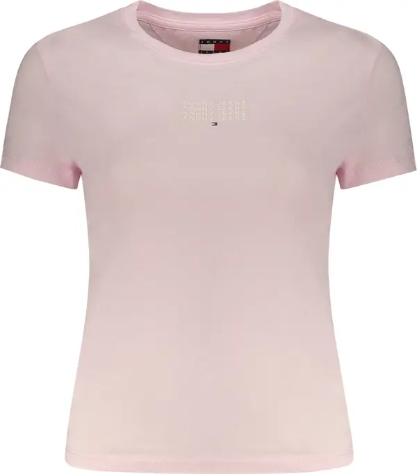 Tommy Hilfiger Розова дамска тениска с къс ръкав