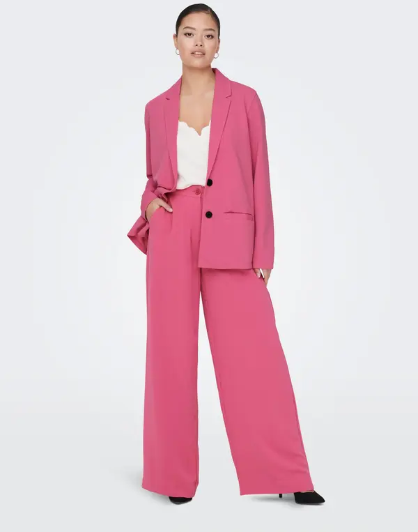 JDY Розови дамски широки панталони JDY Vincent - дами