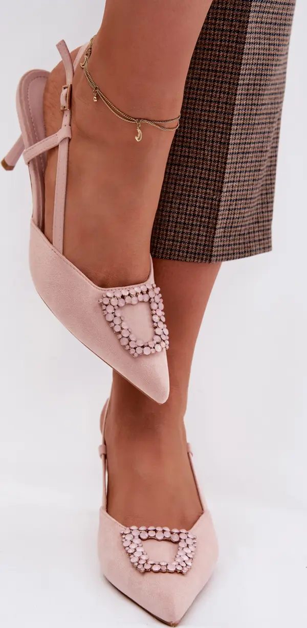 Boto Розови сандали на висок ток Boto