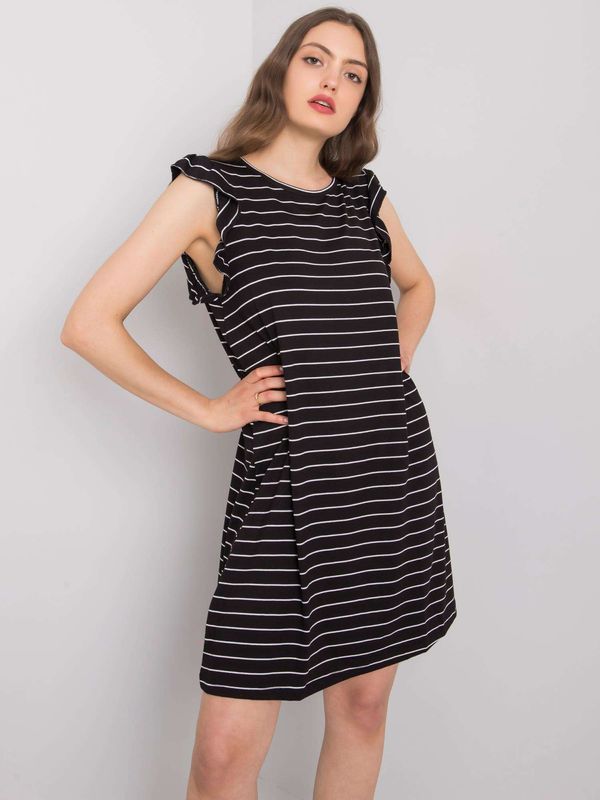 Fashionhunters RUE PARIS Black casual dress
