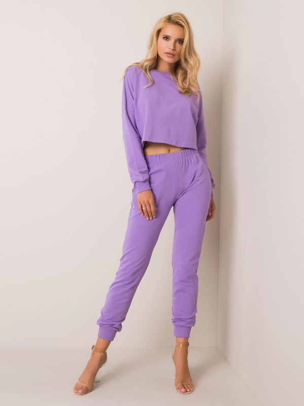 Fashionhunters RUE PARIS Ladies purple set