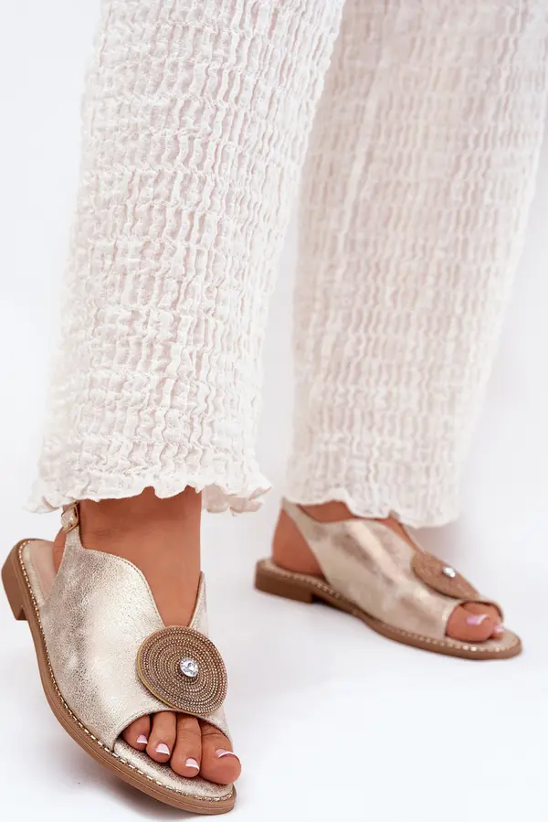 S. BARSKI S. BARSKI Бляскави Дамски Сандали С Декоративен Детайл S.Barski