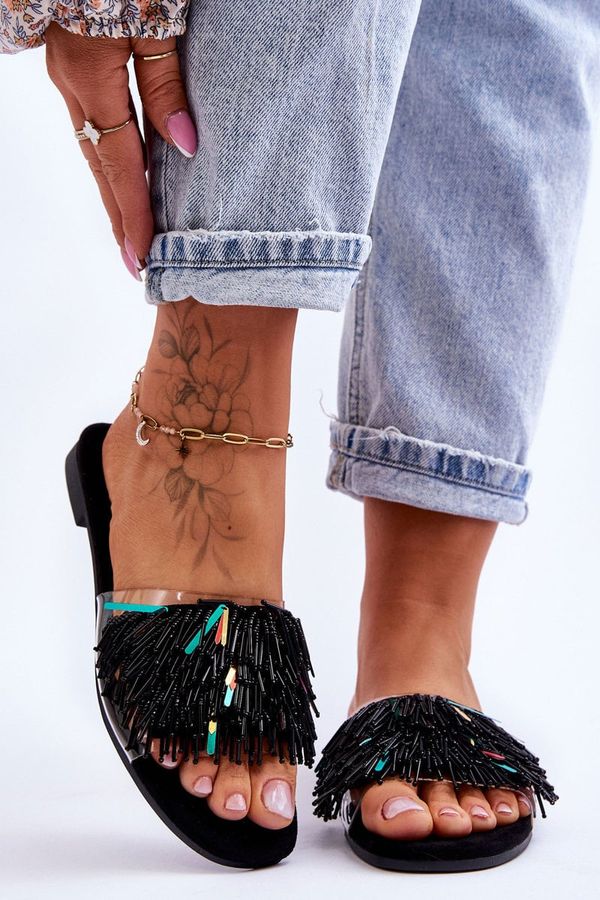 S. BARSKI S. BARSKI Дамски чехли с модна декорация S.Barski